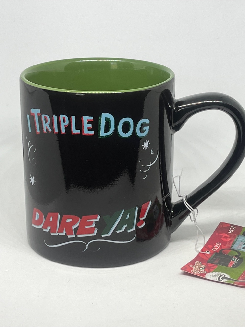 A Christmas Story Dare Ya! Black and Green Ceramic Coffee Mug